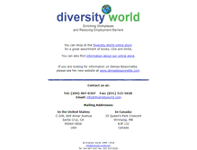 Tablet Screenshot of diversityworld.com
